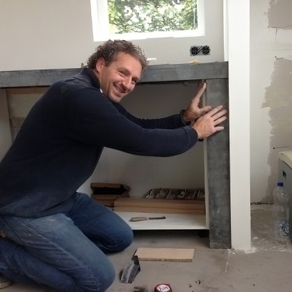 Arno Steehouwer, eigenaar van Steehouwer Terrazzo & Beton